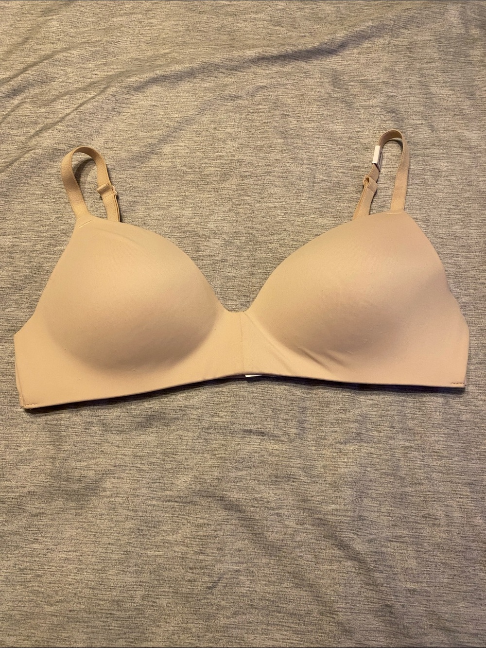 PINK by Victoria’s Secret Wear Everywhere Wireless Bra Sz 36C Beige NWT